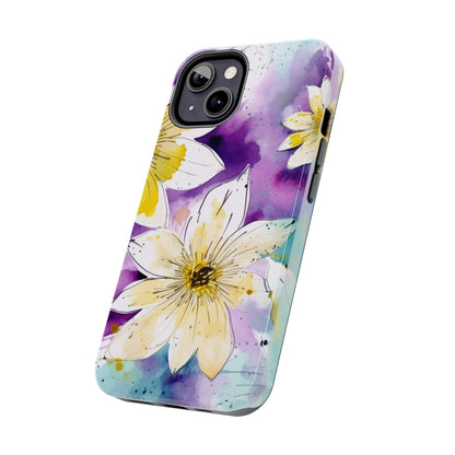 Abstract Floral Watercolor Splash - iPhone Series Case