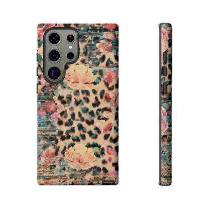 Rustic Floral Leopard - Samsung Galaxy Series Case