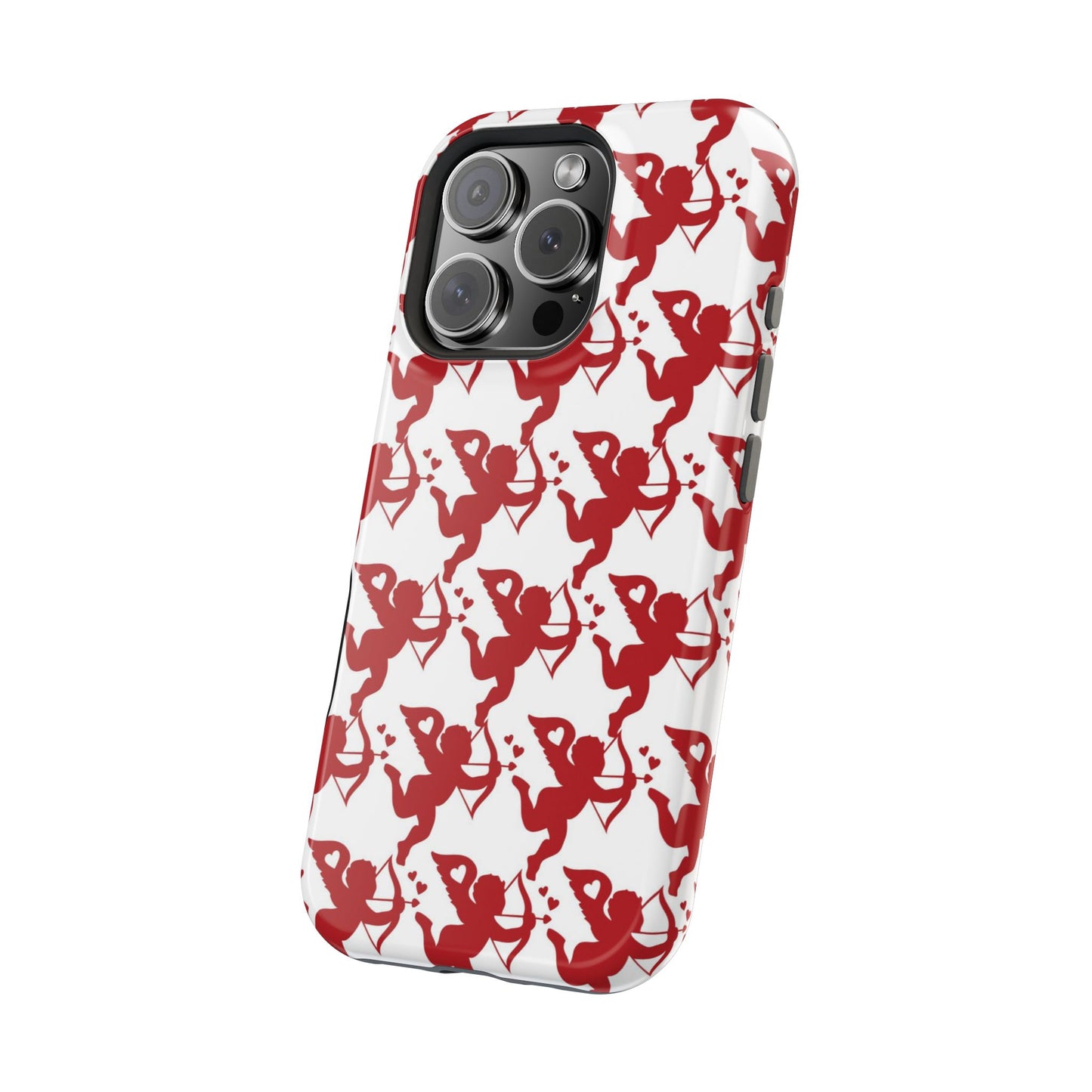 Red Cupid Love Pattern MagSafe Case