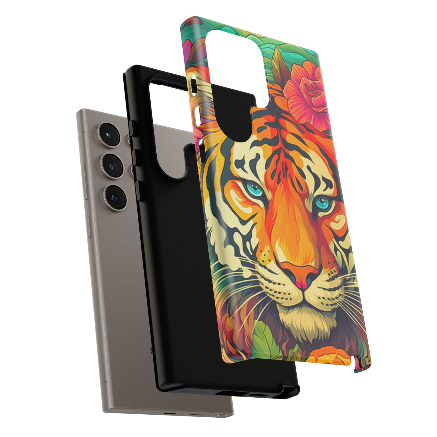 Fierce Rainbow Tiger Art - Samsung Galaxy Case