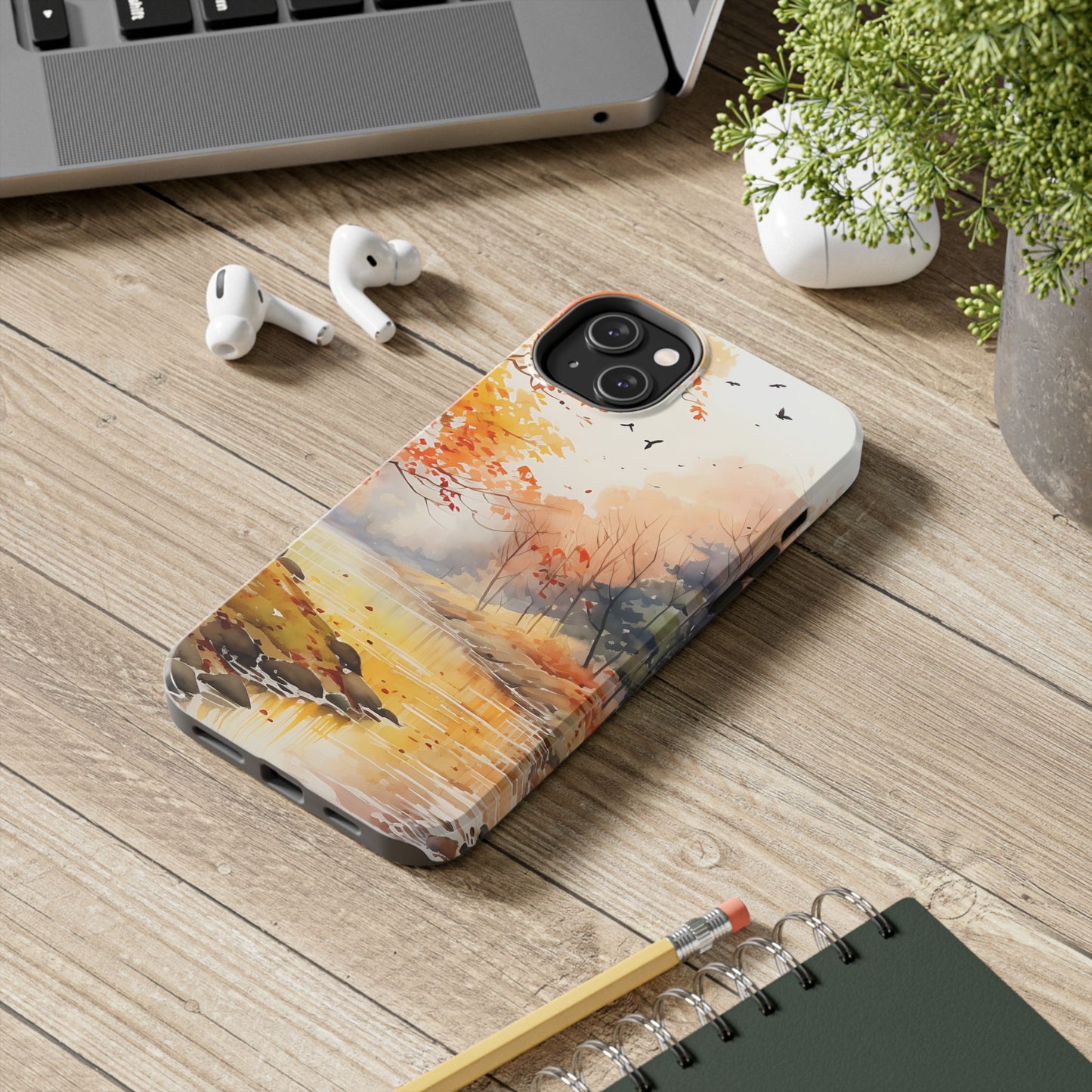 Autumn River Serenity – iPhone Case