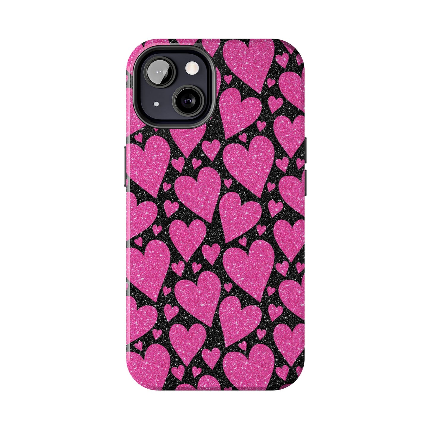 Glitter Hearts iPhone Case