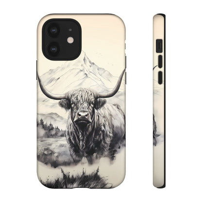 Highland Cow Western iPhone Case