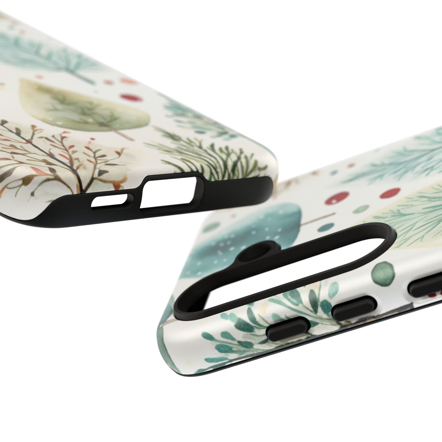 Watercolor Winter Trees Samsung Galaxy Case – Nature-Inspired, Holiday Theme Protective Cover