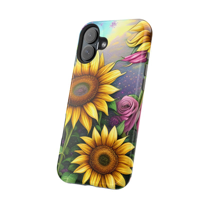 Whimsical Sunflower & Rose Garden - MagSafe iPhone Series Case