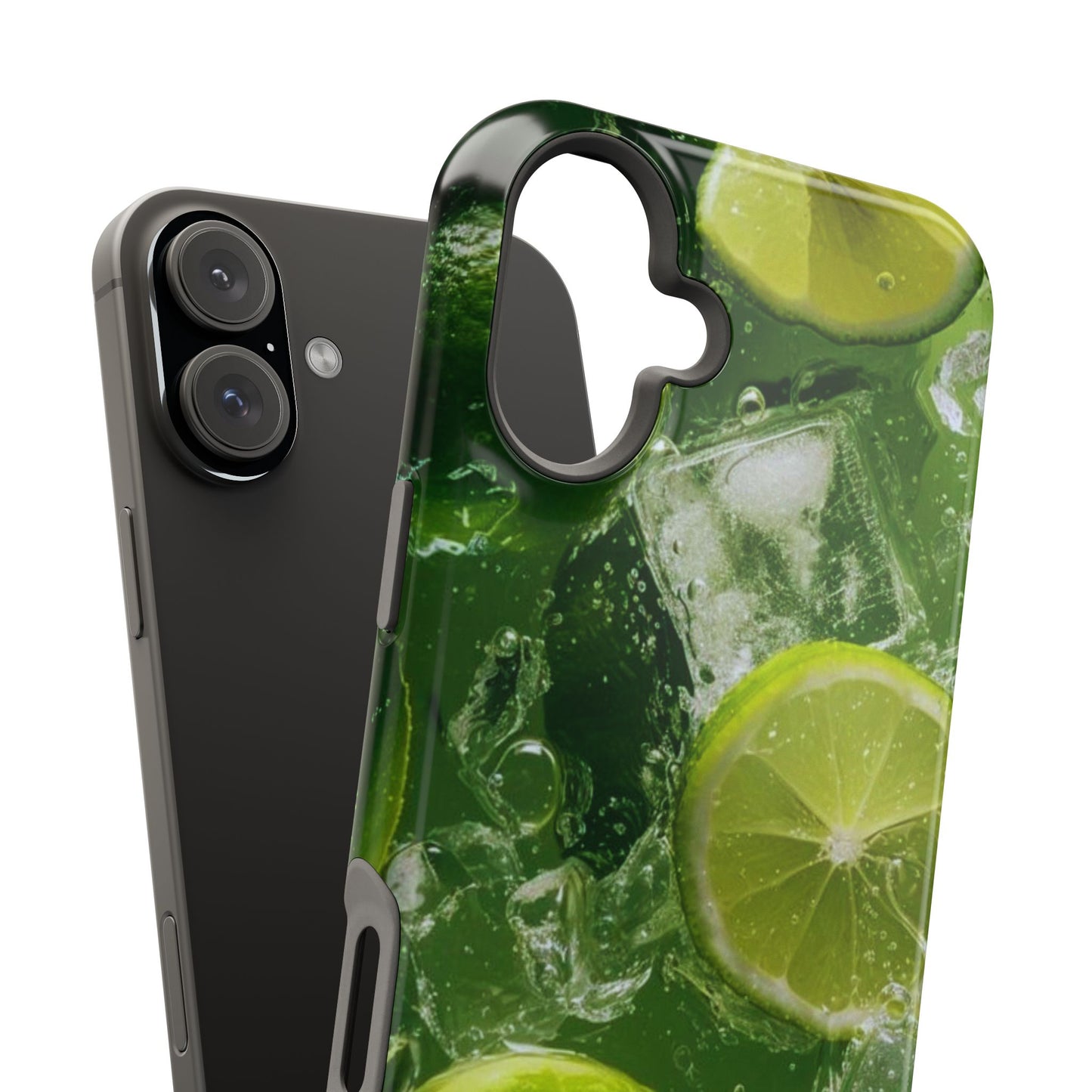 Refreshing Lime Splash MagSafe iPhone Case – Tough Protection, Vivid Dual-Layer Design