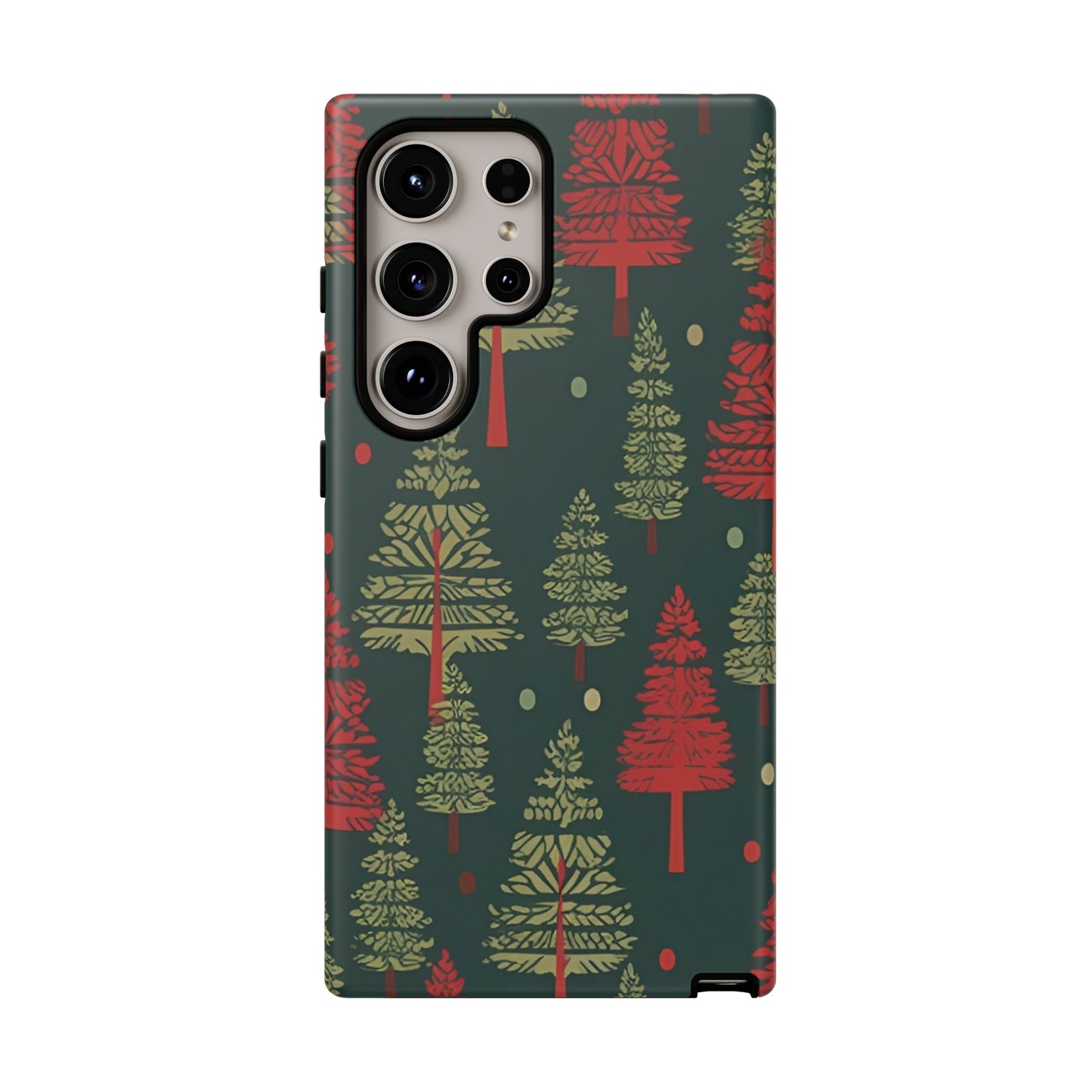 Retro Christmas Trees Pattern - Samsung Galaxy Series Case