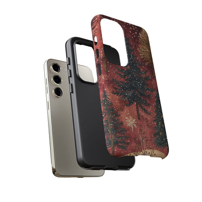 Rustic Red Winter Forest - Samsung Galaxy Series Case