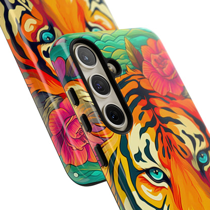 Fierce Rainbow Tiger Art - Samsung Galaxy Case