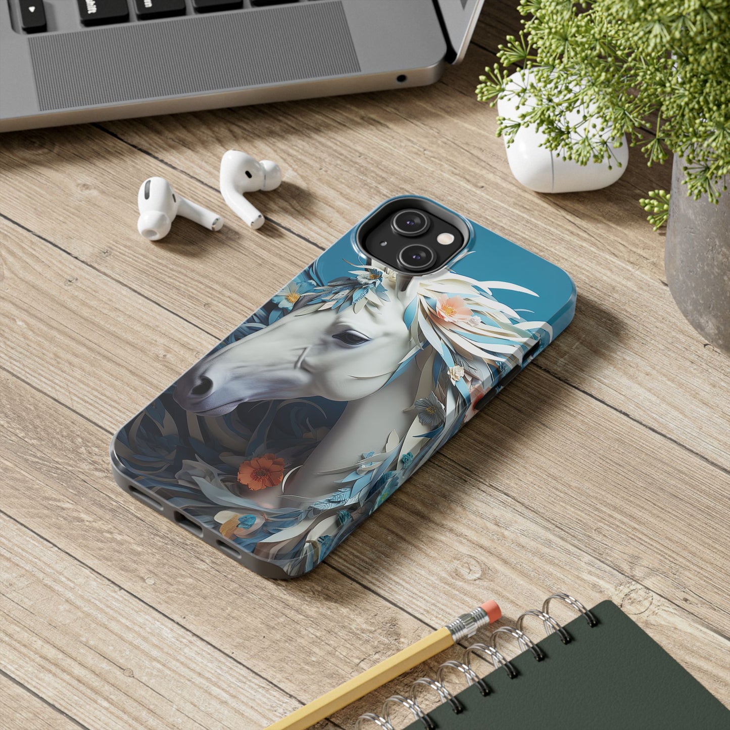 Floral Horse iPhone Case