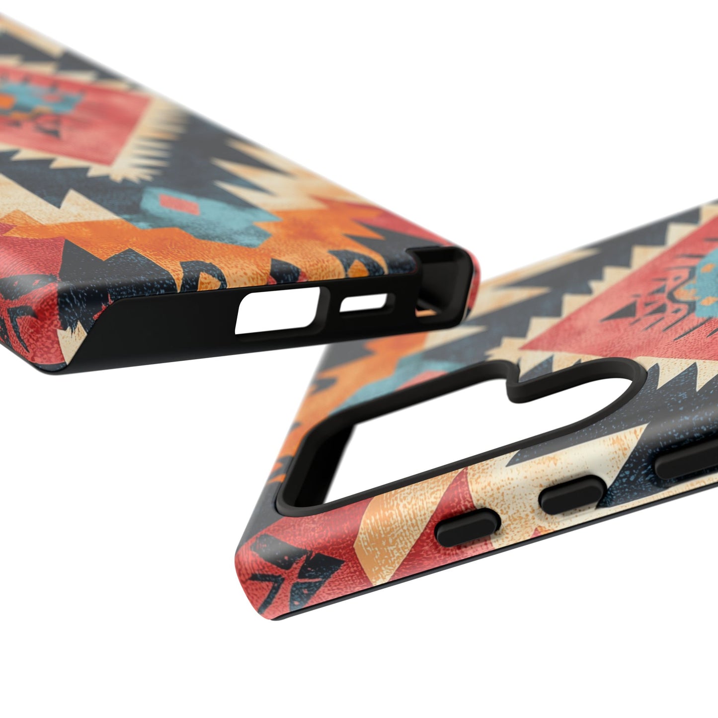 Bold Aztec Pattern Tough Samsung Galaxy Case – Vibrant Geometric Design, Dual-Layer Protection