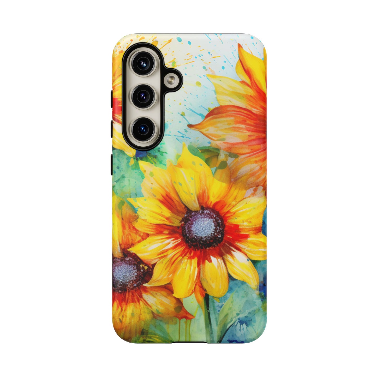 Watercolor Sunflower Splash - Samsung Galaxy Series Case