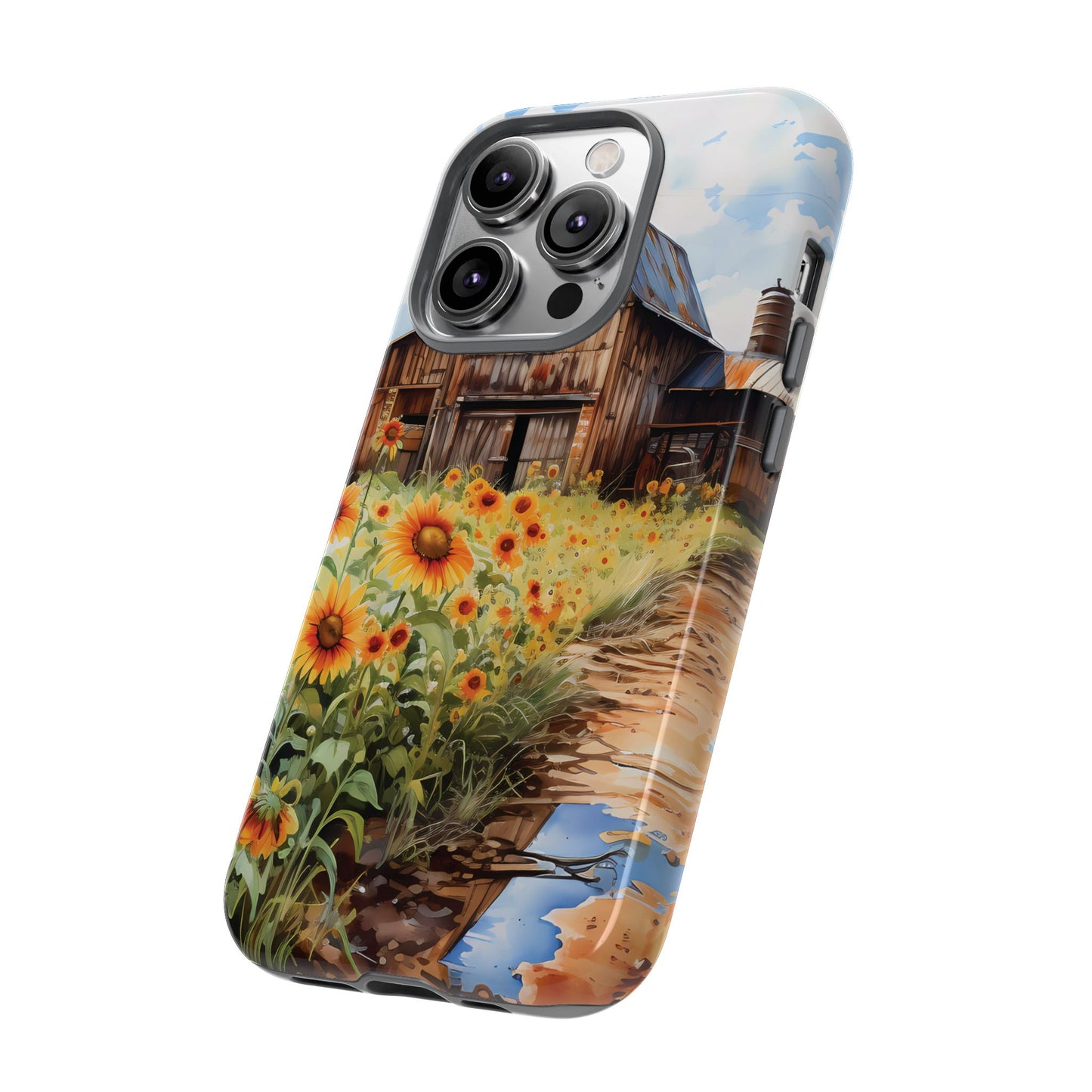 Sunflower iPhone Case  Rustic Farm Style