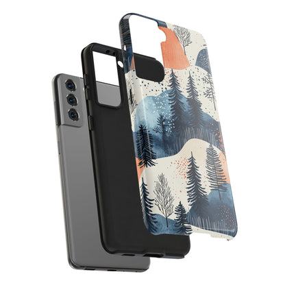 Winter Forest Samsung Galaxy Case | Watercolor Pine Trees