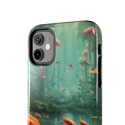 Enchanted Forest Dragonflies & Blossoms – iPhone Series Case