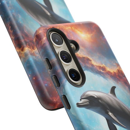 Cosmic Dolphin Space Vibes - Samsung Galaxy Case