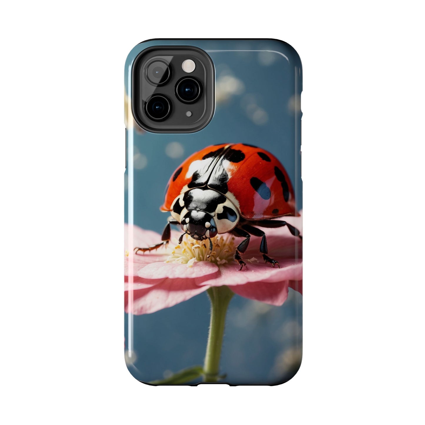 iPhone Case: Floral Ladybug Delight