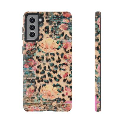 Rustic Floral Leopard - Samsung Galaxy Series Case