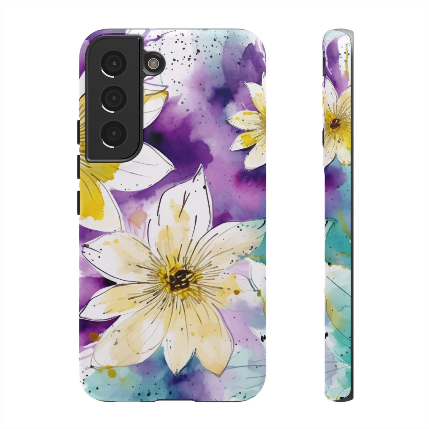 Abstract Floral Watercolor Splash - Samsung Galaxy Series Case