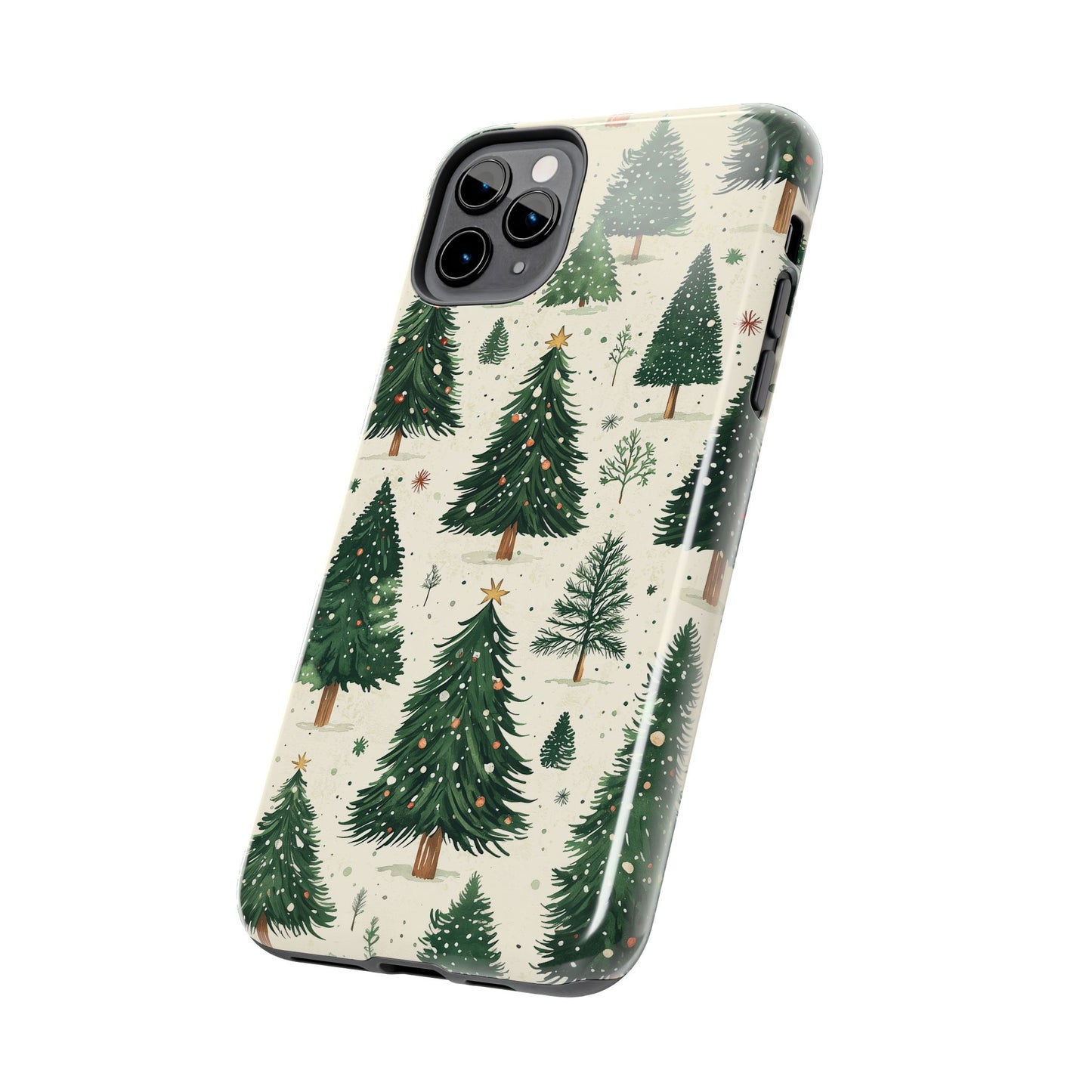 Festive Christmas Tree Forest Pattern – iPhone Series Case