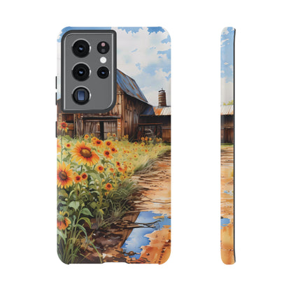 Sunflower iPhone Case  Rustic Farm Style