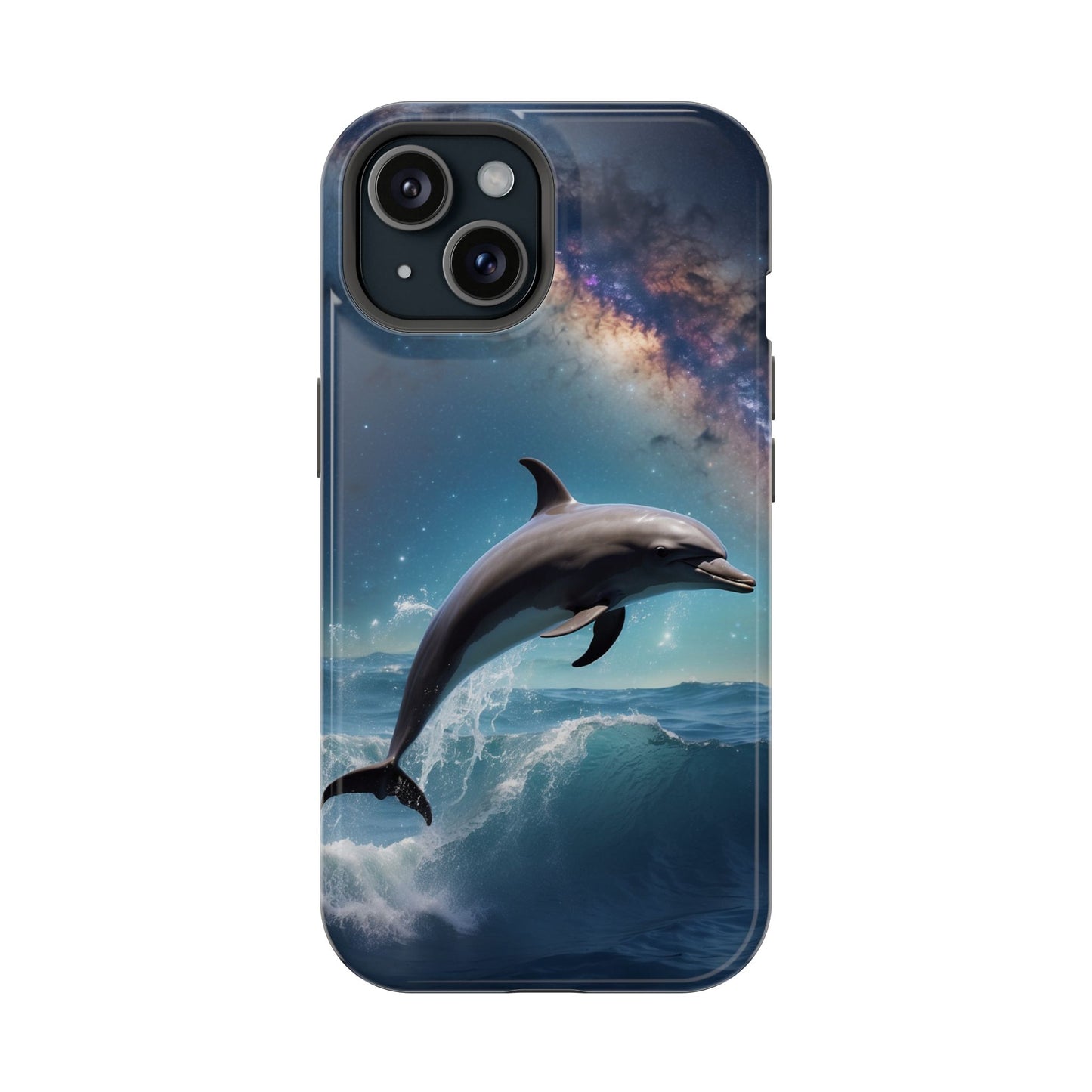 Dolphin Galaxy Splash - MagSafe-Compatible Case