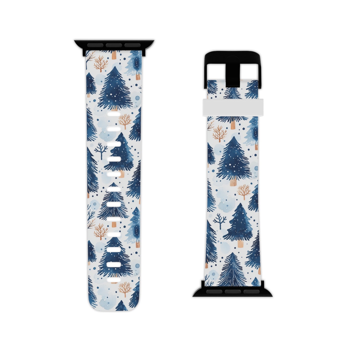 Winter Forest Watercolor Apple Watch Band