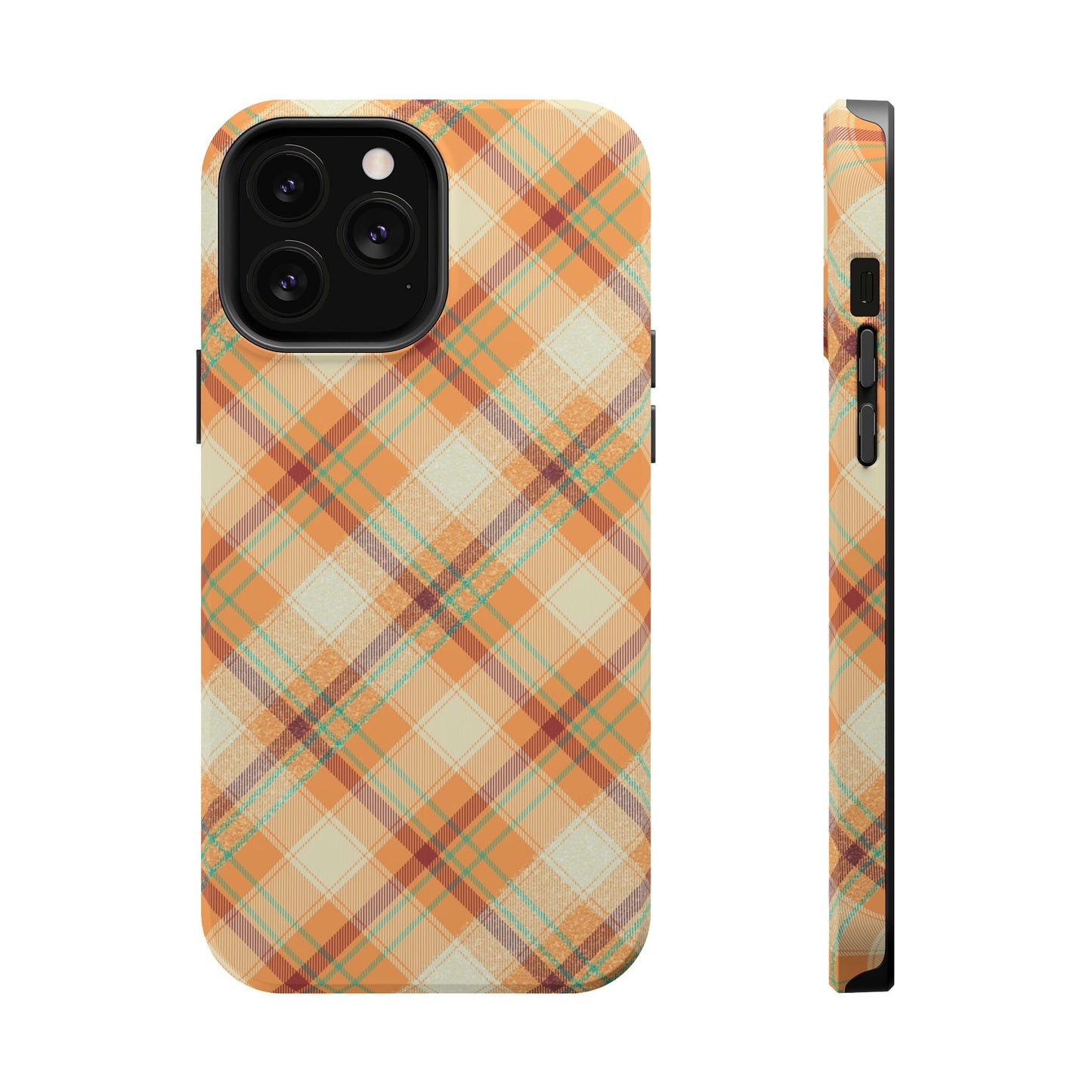 MagSafe Case - Warm Autumn Plaid Design