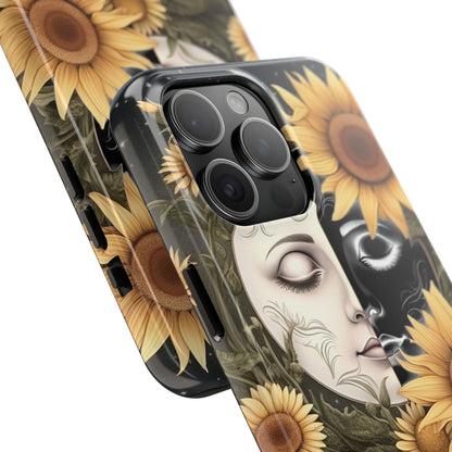 Sunflower Moon and Stars iPhone Case – Ethereal Art