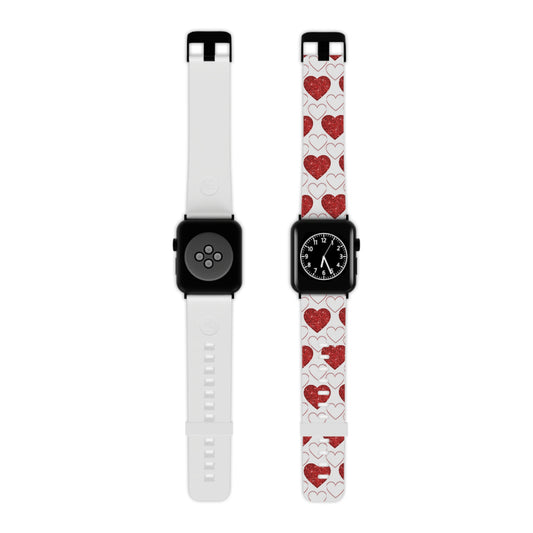  Glitter Heart Bliss Apple Watch Band