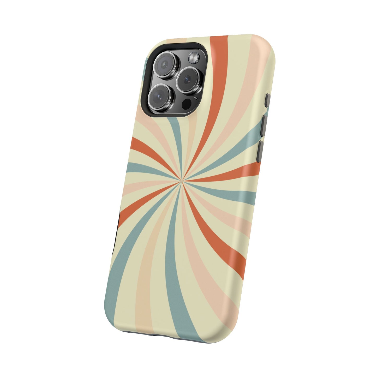 Retro Swirl MagSafe iPhone Case – Durable, Vintage-Inspired Design with Dual-Layer Protection