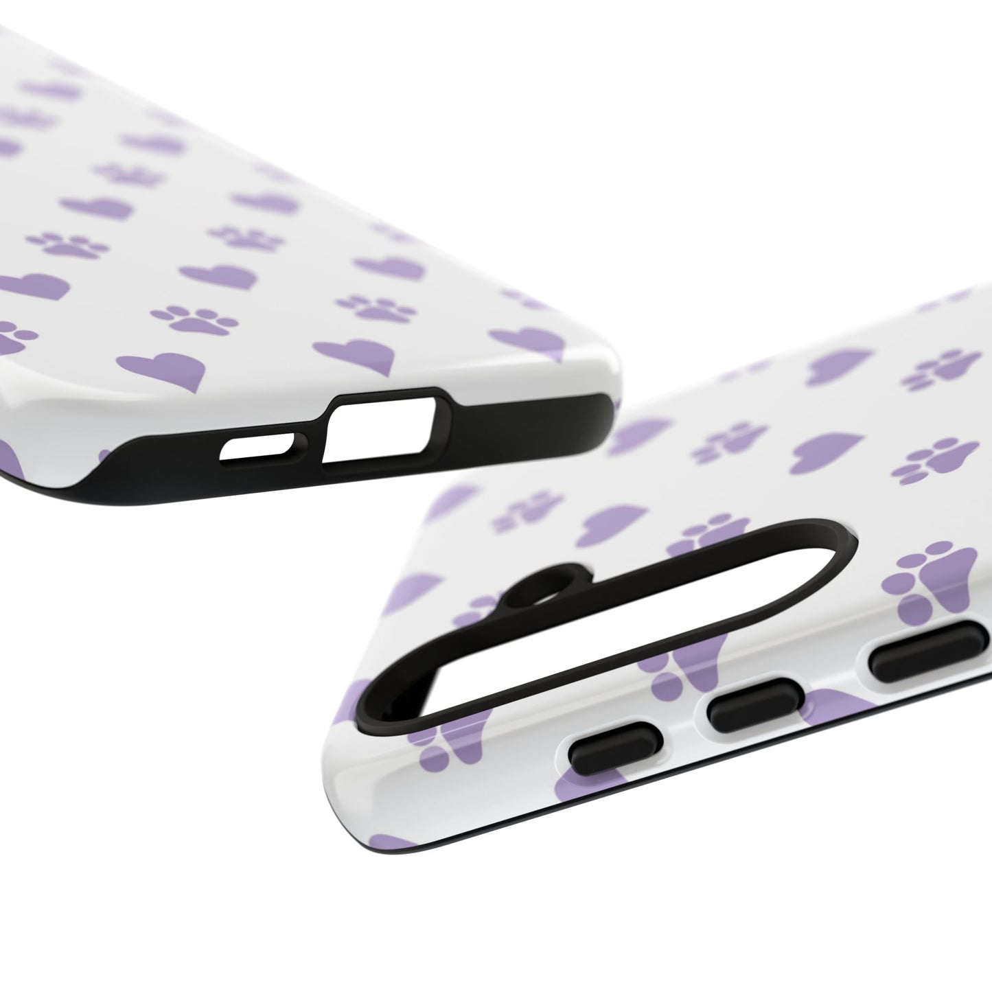 Paw Prints & Hearts – Samsung Galaxy Case, Cute and Durable Design