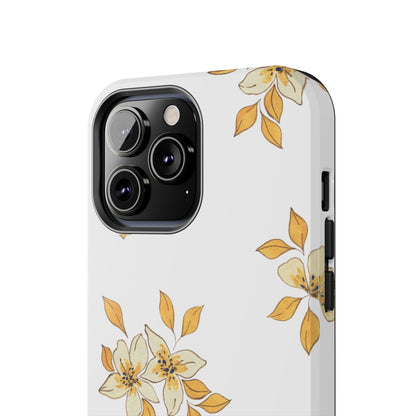 Delicate Yellow Blossom iPhone Case – Minimalist Floral Design with Matte Finish