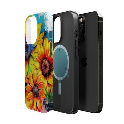 Vibrant Sunflower Splash - MagSafe iPhone Series Case