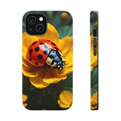 Yellow Blossoms with Bug Accent - MagSafe iPhone Case