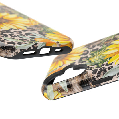 Leopard Sunflower Chic - MagSafe  iPhone Series Case