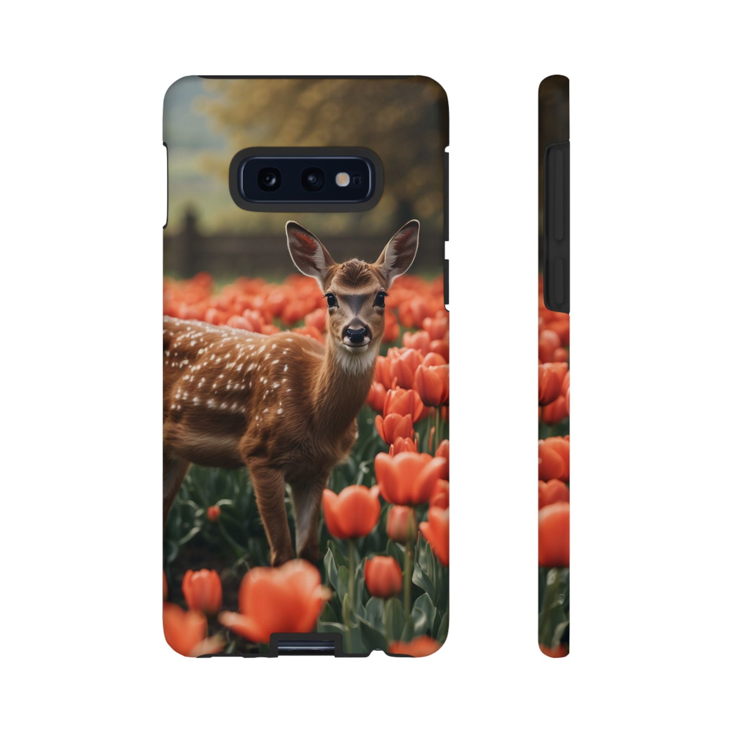 Fawn Among Tulips Samsung Galaxy Case