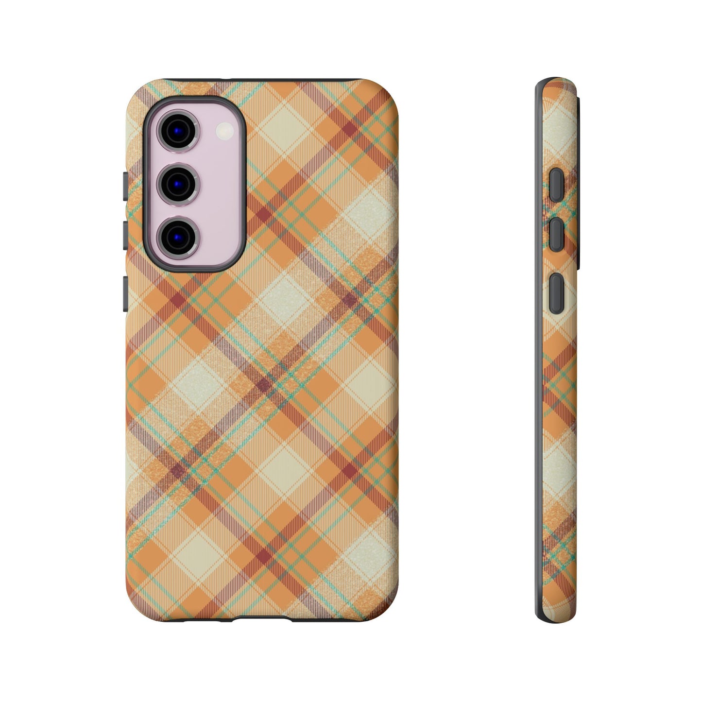 Samsung Galaxy Case - Warm Autumn Plaid Design