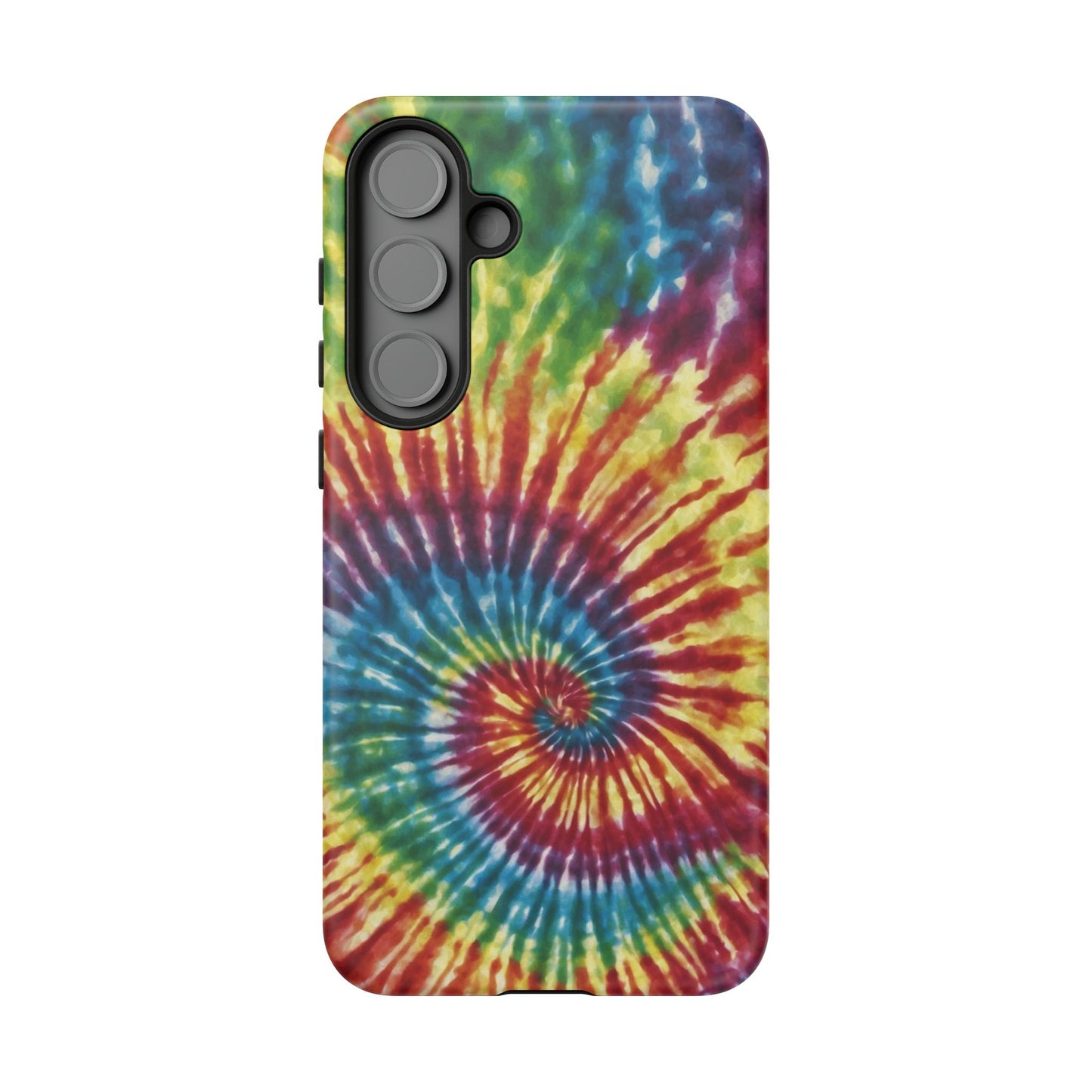 Colorful Retro Tie-Dye Samsung Galaxy Case – Spiral Rainbow Design