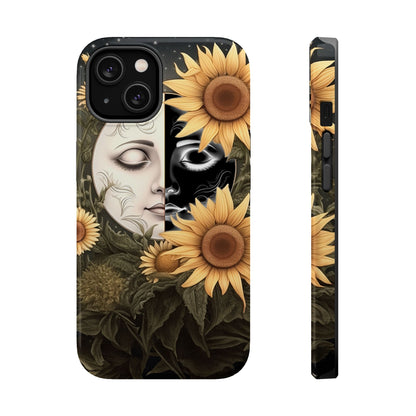 Sunflower Moon and Stars MagSafe Case – Ethereal Art