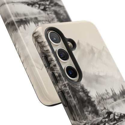 Canadian Goose Phone Case - Charcoal Sketch Design!