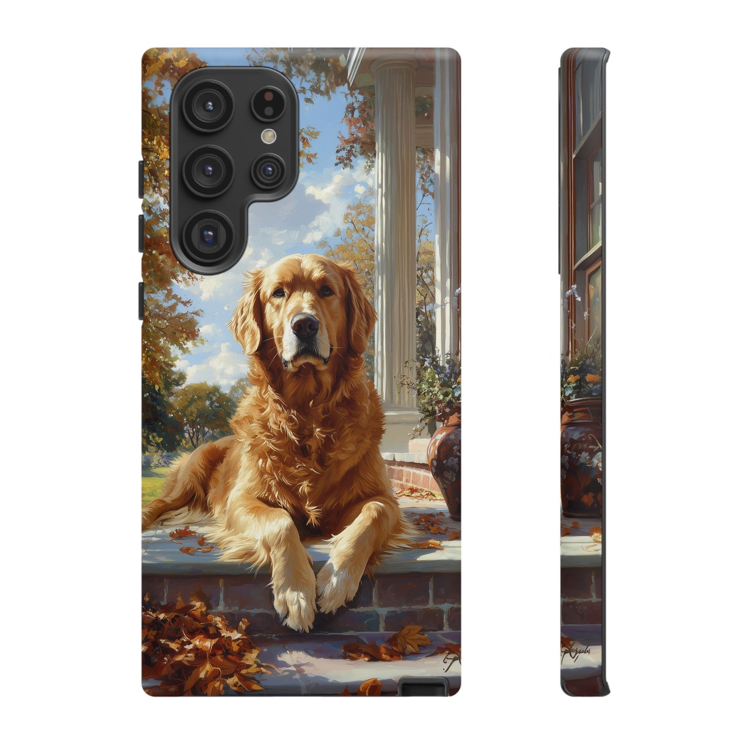 Golden Retriever Autumn Serenity - Samsung Galaxy Series Case