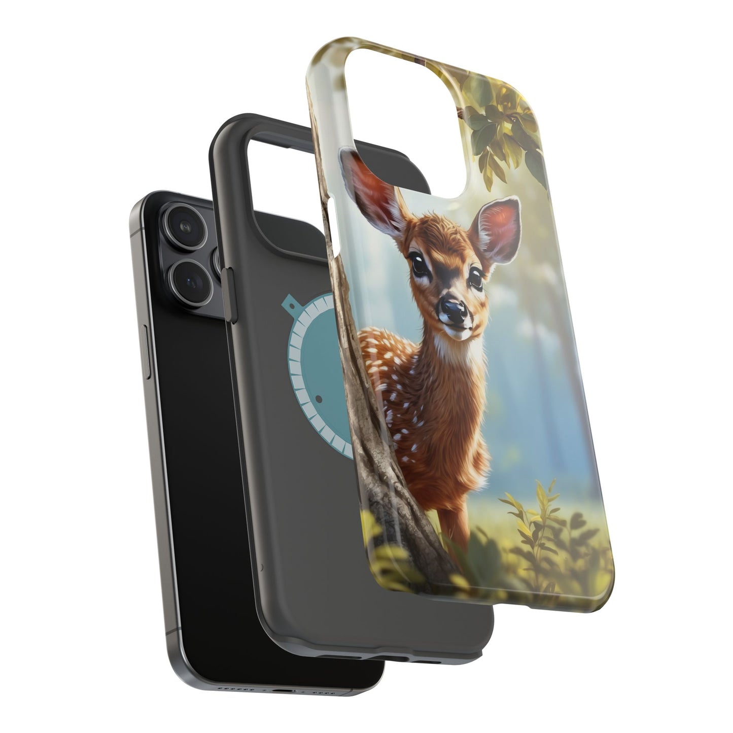 Whimsical Fawn in a Sunlit Forest MagSafe iPhone Case