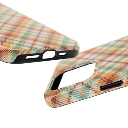 iPhone Case - Autumn Harvest Plaid Design