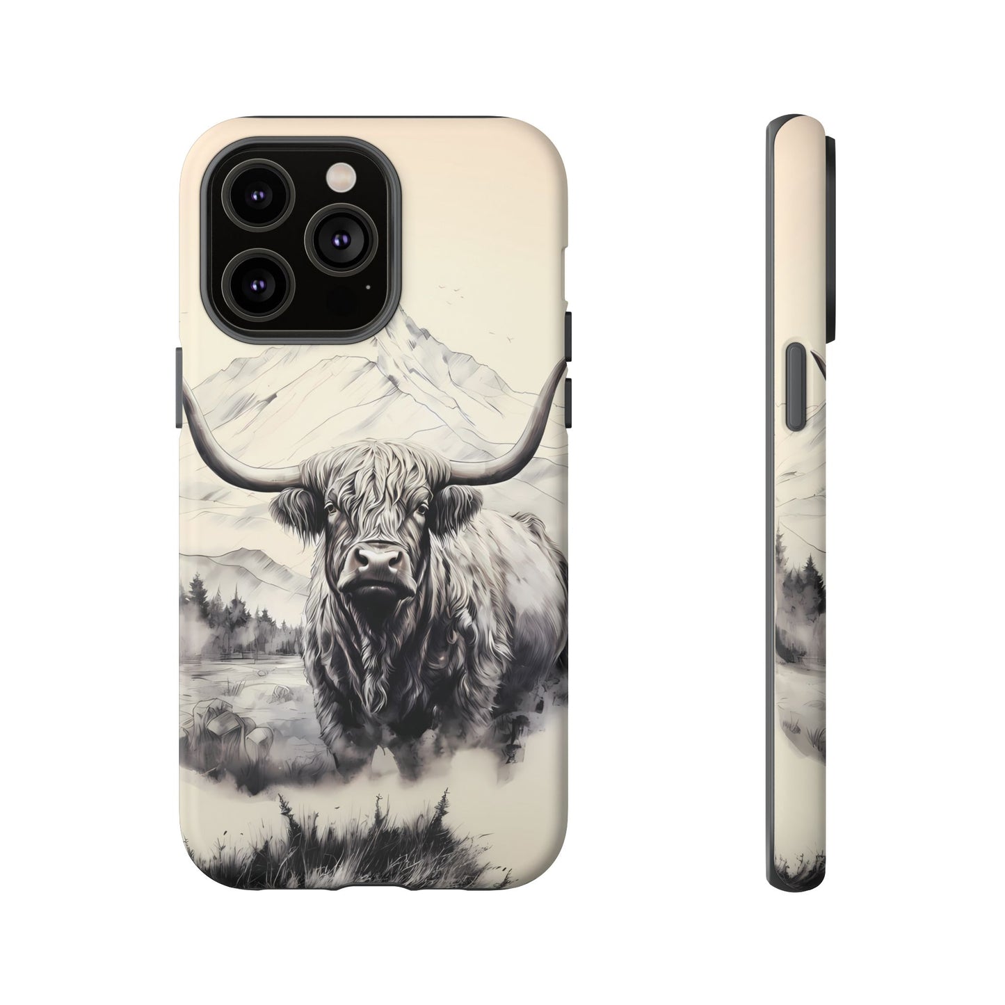 Highland Cow Western iPhone Case