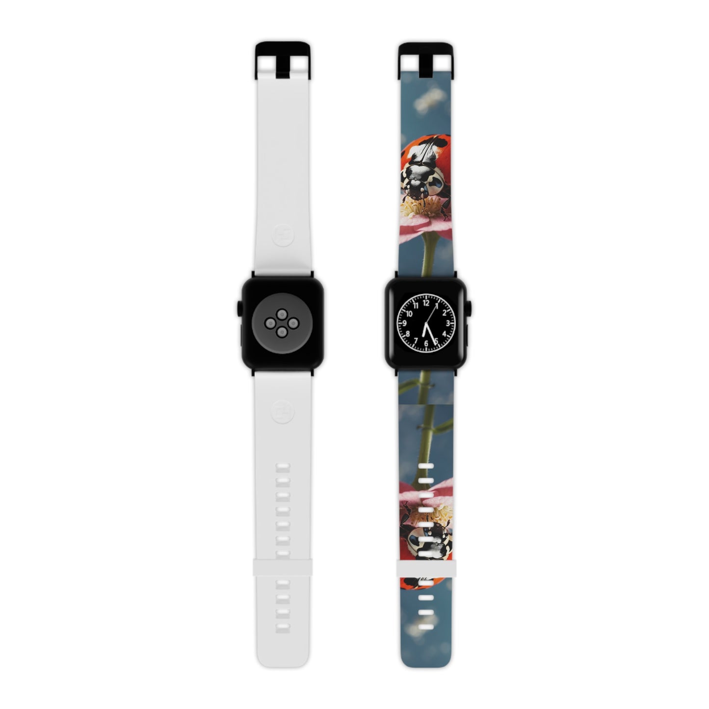 Floral Ladybug Delight Apple Watch Band