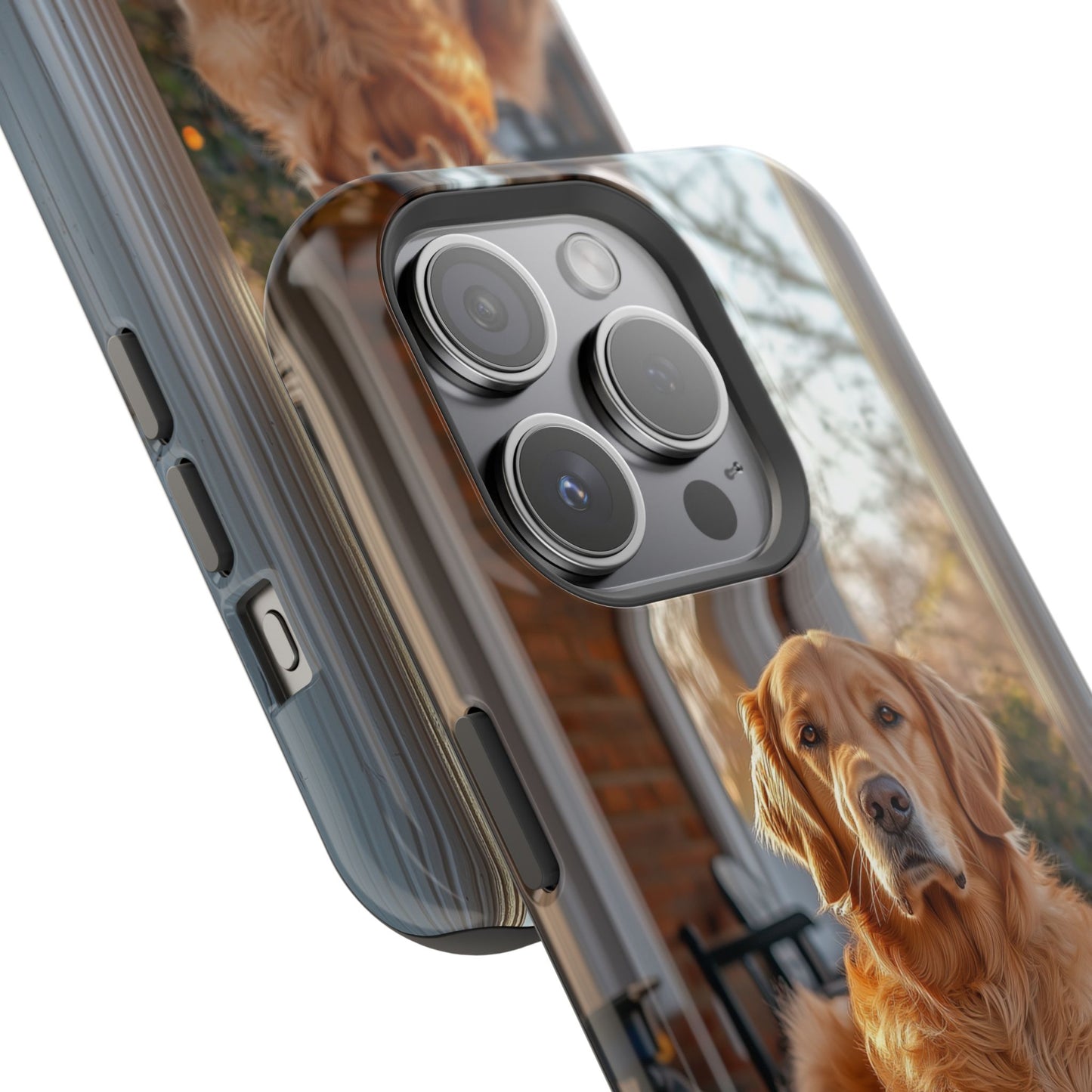 Golden Retriever on Porch - iPhone MagSafe Series Case