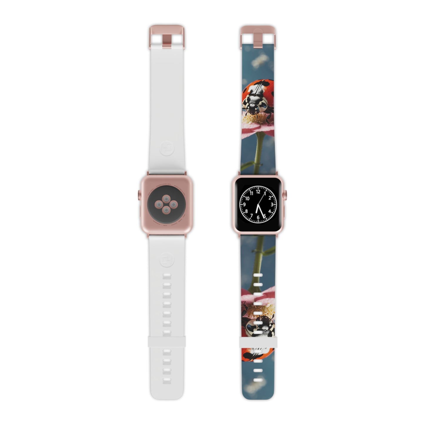 Floral Ladybug Delight Apple Watch Band