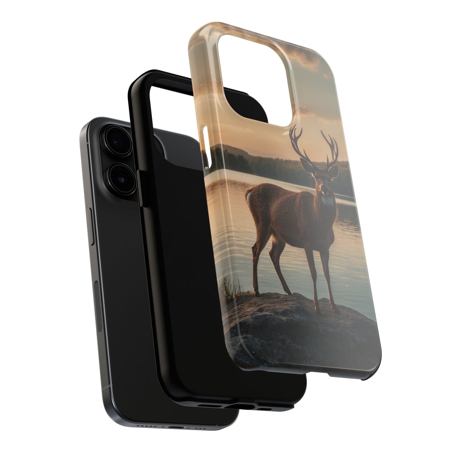 Majestic Stag at Sunset – iPhone Case