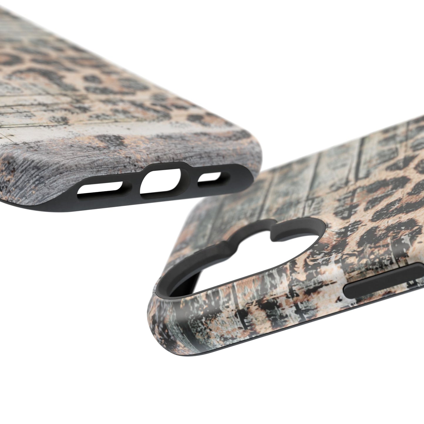 Rustic Leopard Wood Print - MagSafe iPhone Series Case